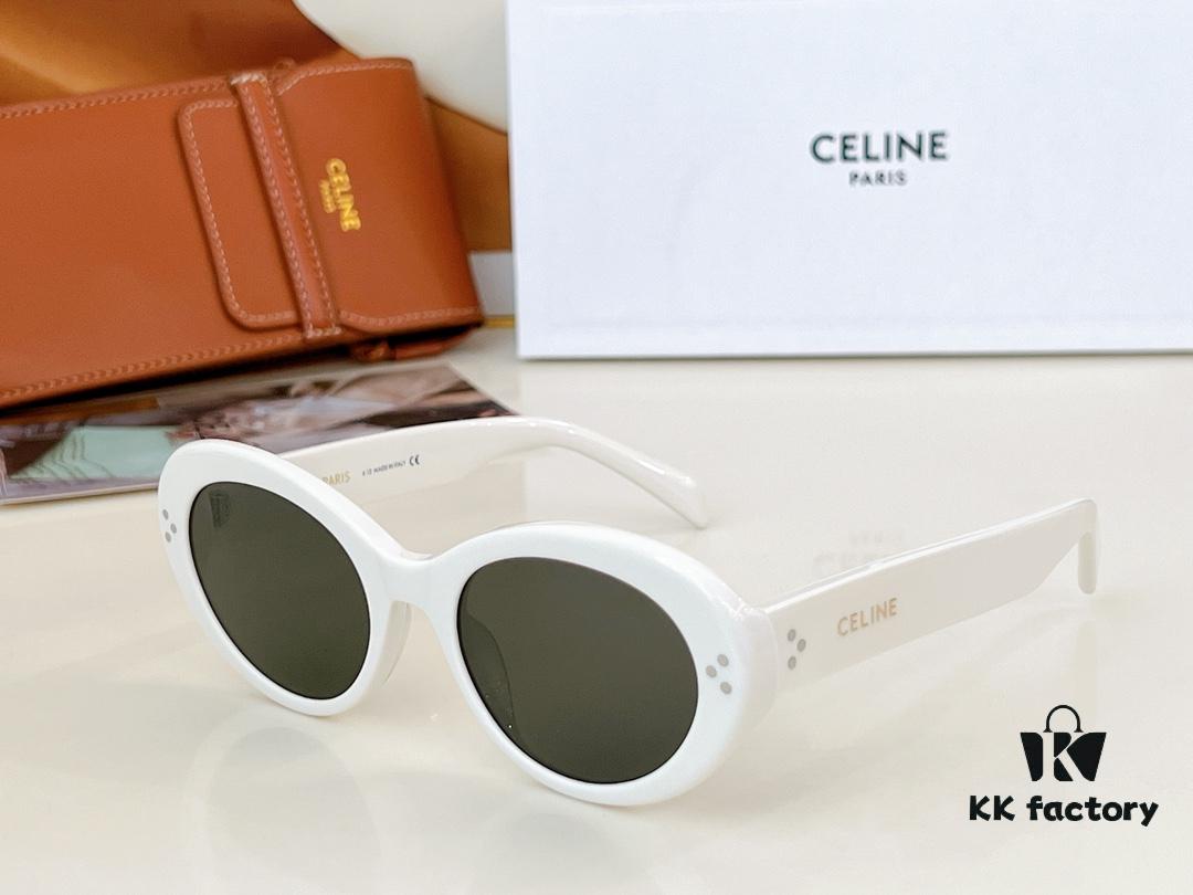 6931faf93a89a121ed54bbad 120 CELINE New Arrival Official Website Poster Simple Style Versatile Candy Colors Sunglasses Favorite Oval Frame with Signature Logo Design Fashionable and Everyday Wear Popular on Xiaohongshu Influencer Recommendations Model: CL40193I Size: 53-21-145 🔝🔝 Eyewear Sunglasses