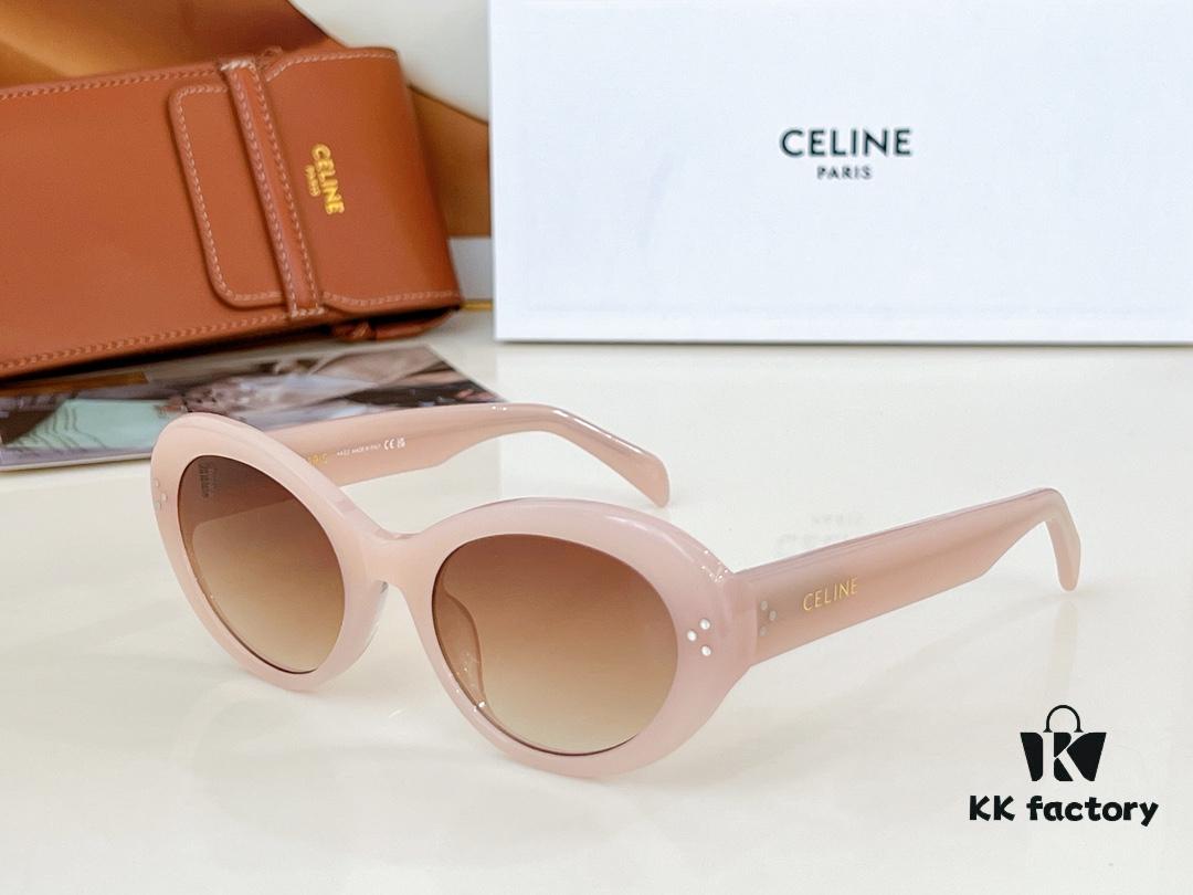 6931faf93a89a121ed54bbae 120 CELINE New Arrival Official Website Poster Simple Style Versatile Candy Colors Sunglasses Favorite Oval Frame with Signature Logo Design Fashionable and Everyday Wear Popular on Xiaohongshu Influencer Recommendations Model: CL40193I Size: 53-21-145 🔝🔝 Eyewear Sunglasses