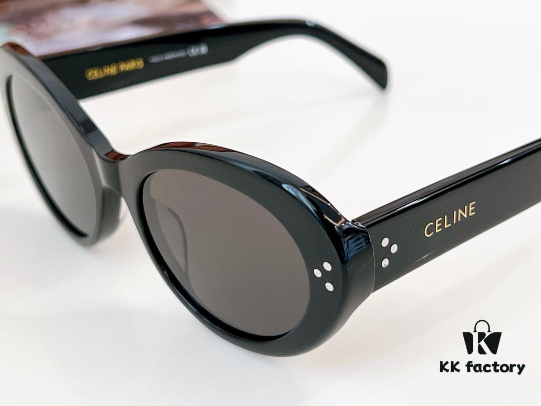 6931faf93a89a121ed54bbb0 120 CELINE New Arrival Official Website Poster Simple Style Versatile Candy Colors Sunglasses Favorite Oval Frame with Signature Logo Design Fashionable and Everyday Wear Popular on Xiaohongshu Influencer Recommendations Model: CL40193I Size: 53-21-145 🔝🔝 Eyewear Sunglasses