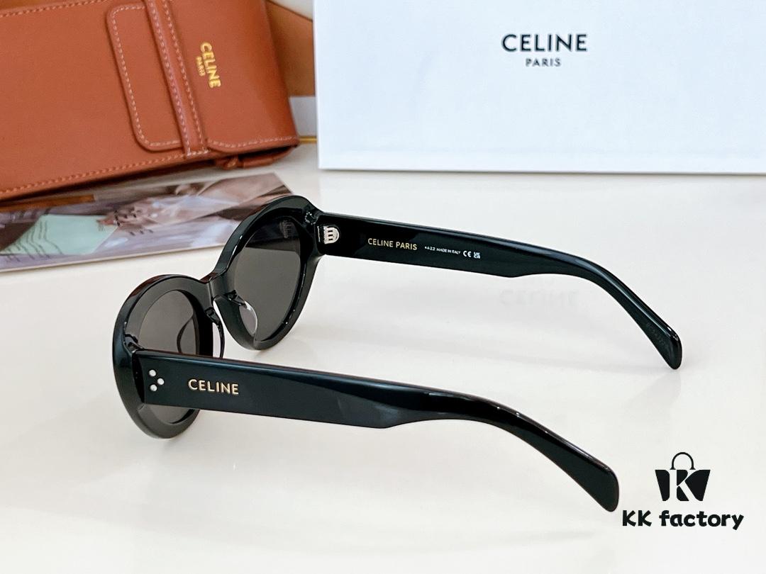 6931faf93a89a121ed54bbb1 120 CELINE New Arrival Official Website Poster Simple Style Versatile Candy Colors Sunglasses Favorite Oval Frame with Signature Logo Design Fashionable and Everyday Wear Popular on Xiaohongshu Influencer Recommendations Model: CL40193I Size: 53-21-145 🔝🔝 Eyewear Sunglasses