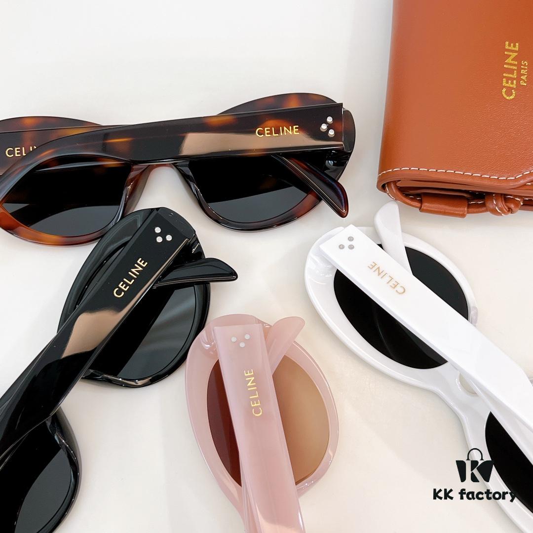 6931faf93a89a121ed54bbb3 120 CELINE New Arrival Official Website Poster Simple Style Versatile Candy Colors Sunglasses Favorite Oval Frame with Signature Logo Design Fashionable and Everyday Wear Popular on Xiaohongshu Influencer Recommendations Model: CL40193I Size: 53-21-145 🔝🔝 Eyewear Sunglasses