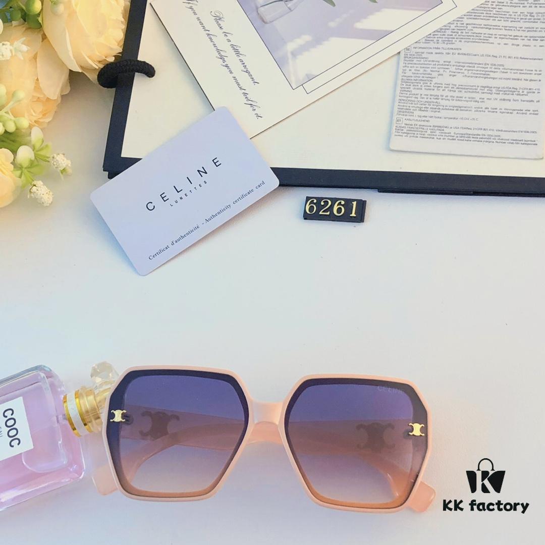 6931fafe3a89a121ed54bbe7 Celine Popular Aviator Black Slimming Sunglasses for Women 2024 New European and American Style High-End Sun Glasses