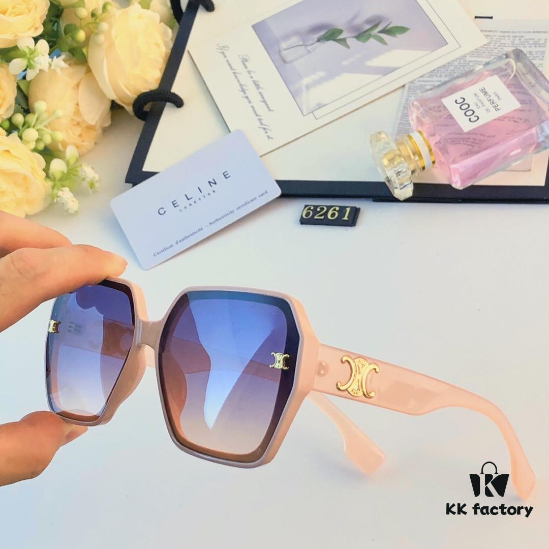 6931fafe3a89a121ed54bbe8 Celine Popular Aviator Black Slimming Sunglasses for Women 2024 New European and American Style High-End Sun Glasses