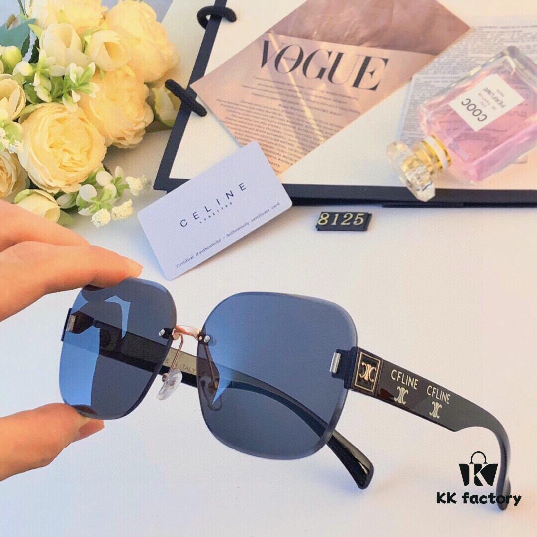 6931faff3a89a121ed54bbed Celine New Arrival European and American Fashion Frameless Sunglasses for Women, High-End Style Cut-Edge Sun Protection Glasses with UV Protection
