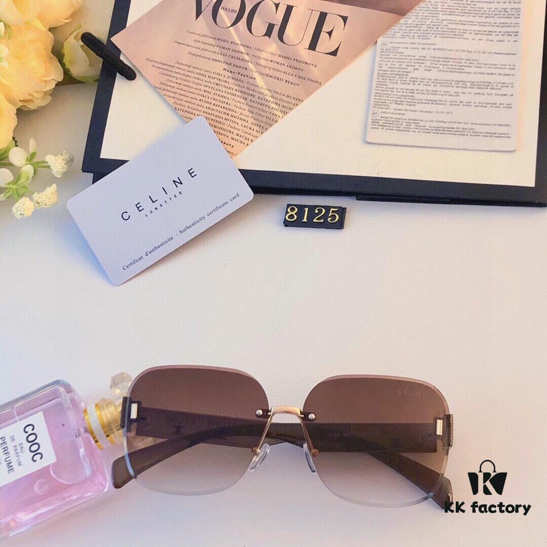 6931faff3a89a121ed54bbf0 Celine New Arrival European and American Fashion Frameless Sunglasses for Women, High-End Style Cut-Edge Sun Protection Glasses with UV Protection
