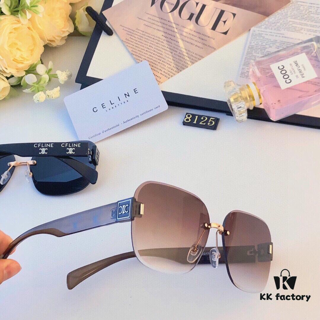 6931faff3a89a121ed54bbf3 Celine New Arrival European and American Fashion Frameless Sunglasses for Women, High-End Style Cut-Edge Sun Protection Glasses with UV Protection