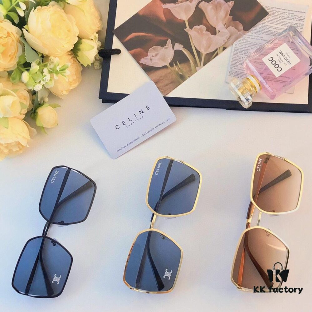 6931faff3a89a121ed54bbf4 Celine-Style Korean Fashion Metal Frame Oversized Sunglasses for Women, Trendy Round UV Protection Shades Unisex, Ins Style Streetwear Eyewear