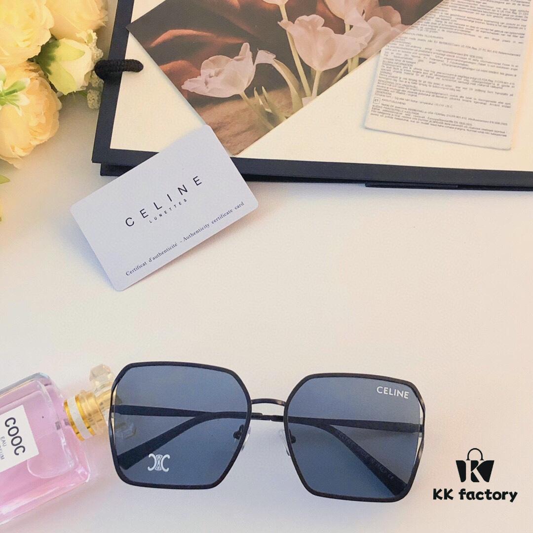 6931fb003a89a121ed54bbf9 Celine-Style Korean Fashion Metal Frame Oversized Sunglasses for Women, Trendy Round UV Protection Shades Unisex, Ins Style Streetwear Eyewear