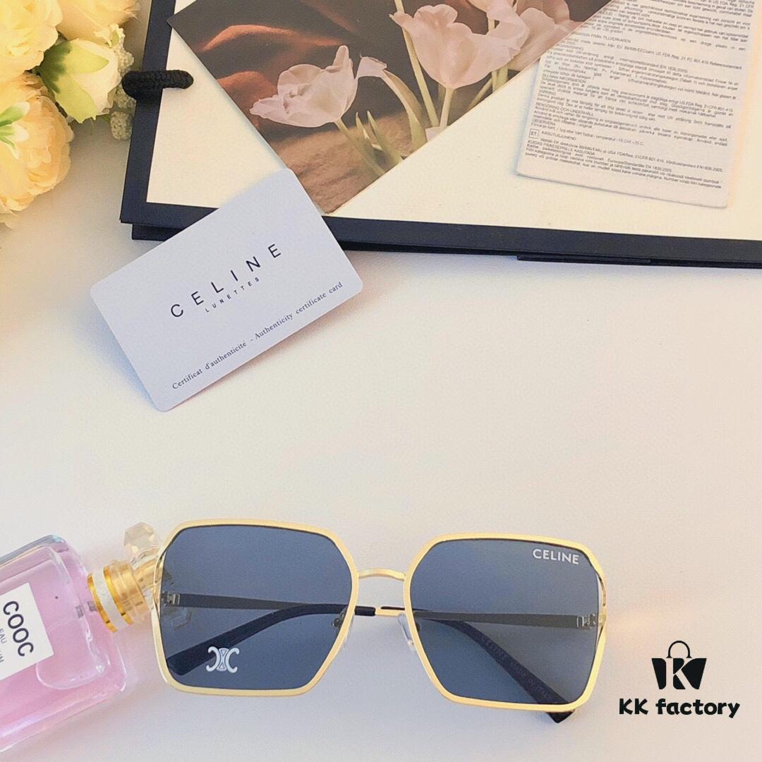 6931fb003a89a121ed54bbfa Celine-Style Korean Fashion Metal Frame Oversized Sunglasses for Women, Trendy Round UV Protection Shades Unisex, Ins Style Streetwear Eyewear