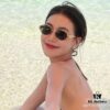 6931fb023a89a121ed54bc10 Celine Cat-Eye Sunglasses for Women, 2024 New Arrival, High-End Metal Frame, Small Oval Retro Style, Brown Tinted Sun Glasses