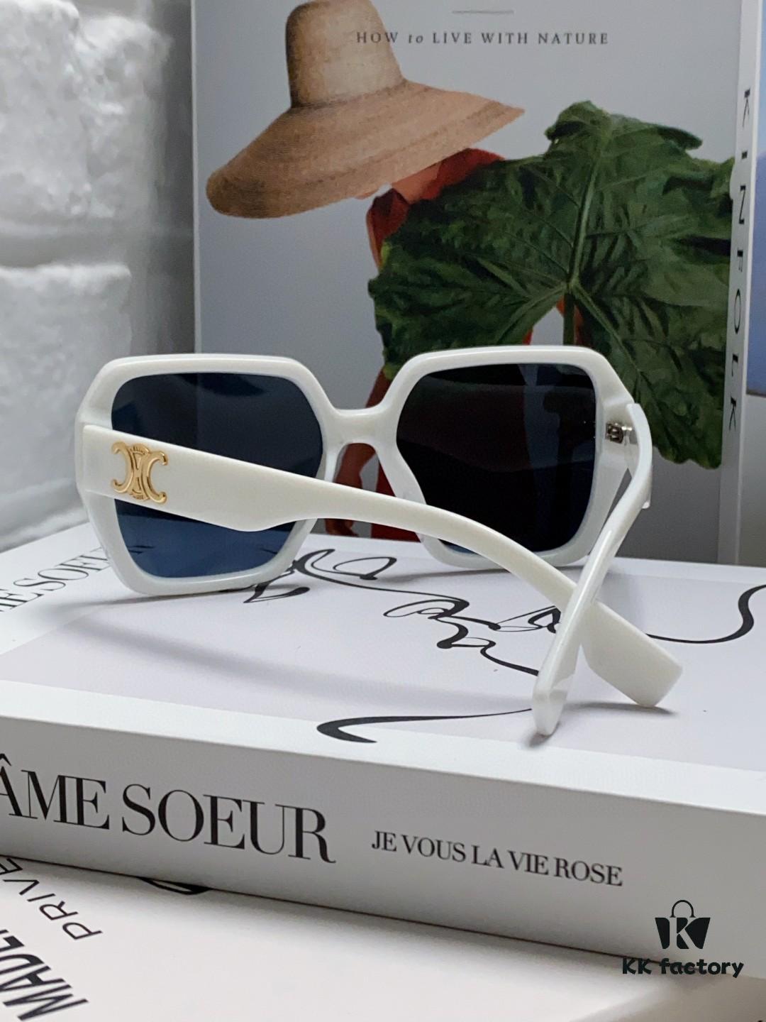 6931fb033a89a121ed54bc27 Celine 2024 New Arrival European and American Style Square Oversized Arch-Shaped Sunglasses for Women, UV Protection Sun Glasses for Large Faces, Fashionable Outdoor Shades