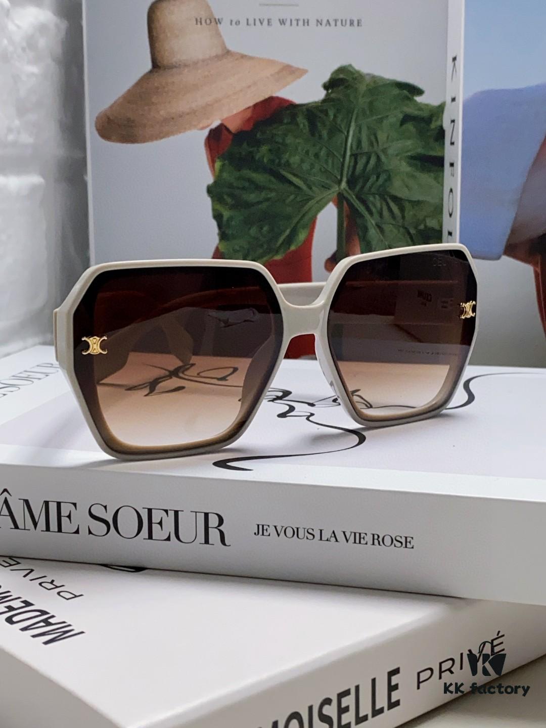 6931fb043a89a121ed54bc30 Celine 2024 New Arrival European and American Style Square Oversized Archway Sunglasses for Women, UV Protection Sun Glasses for Outdoor Wear