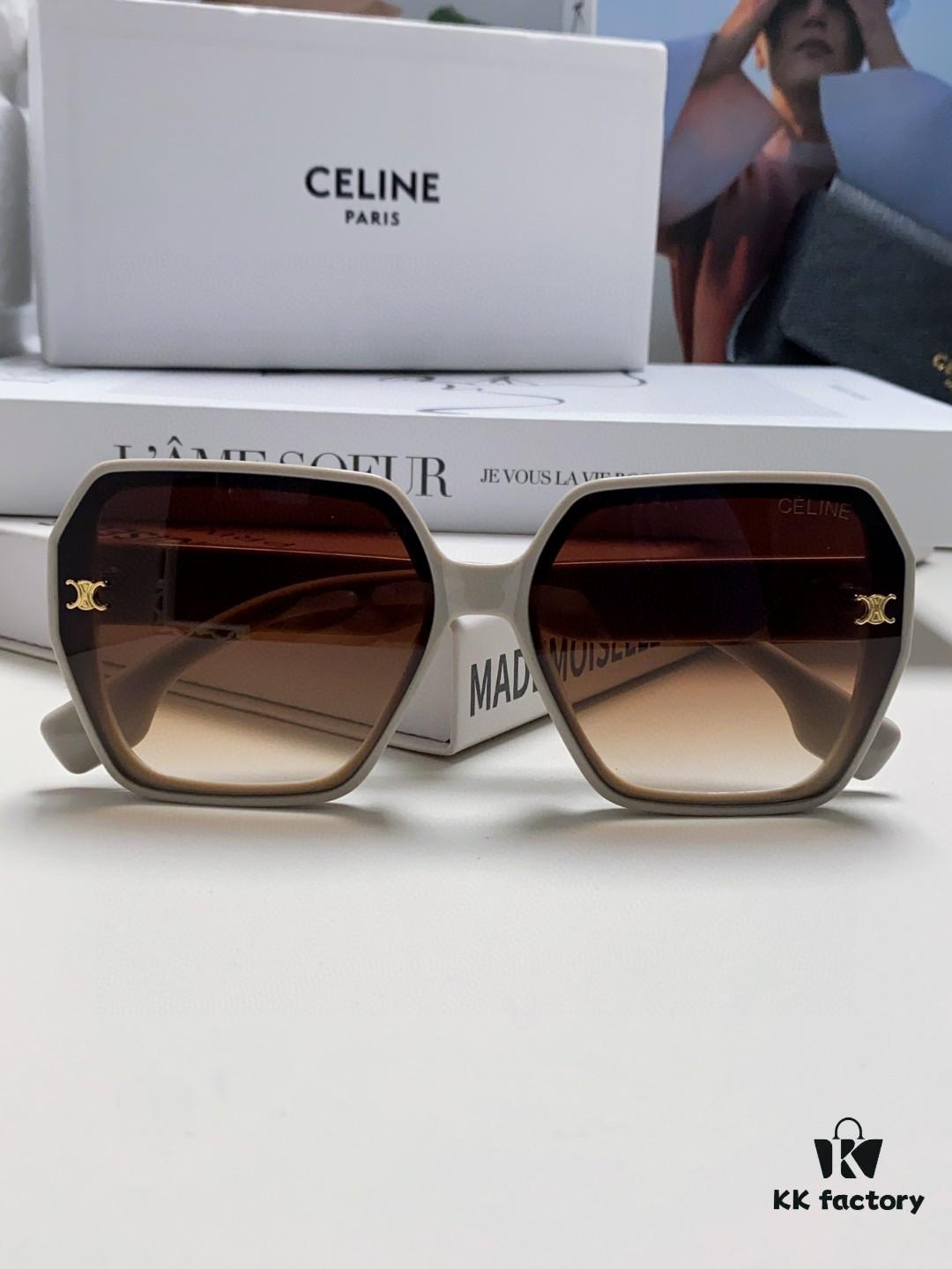 6931fb043a89a121ed54bc35 Celine 2024 New Arrival European and American Style Square Oversized Archway Sunglasses for Women, UV Protection Sun Glasses for Outdoor Wear