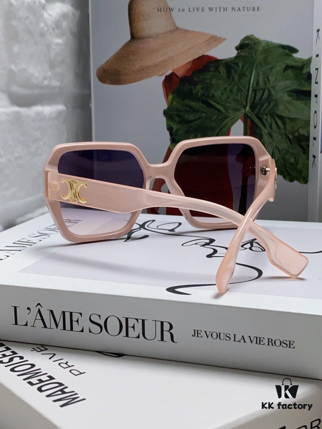 6931fb053a89a121ed54bc3b Celine 2024 New Arrival European and American Style Square Oversized Arch-Shaped Sunglasses for Women, UV Protection Sun Glasses for Outdoor Wear