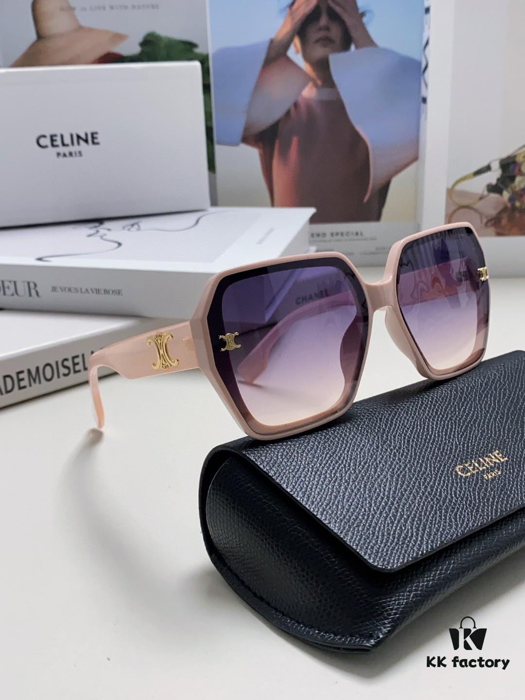6931fb053a89a121ed54bc40 Celine 2024 New Arrival European and American Style Square Oversized Arch-Shaped Sunglasses for Women, UV Protection Sun Glasses for Outdoor Wear