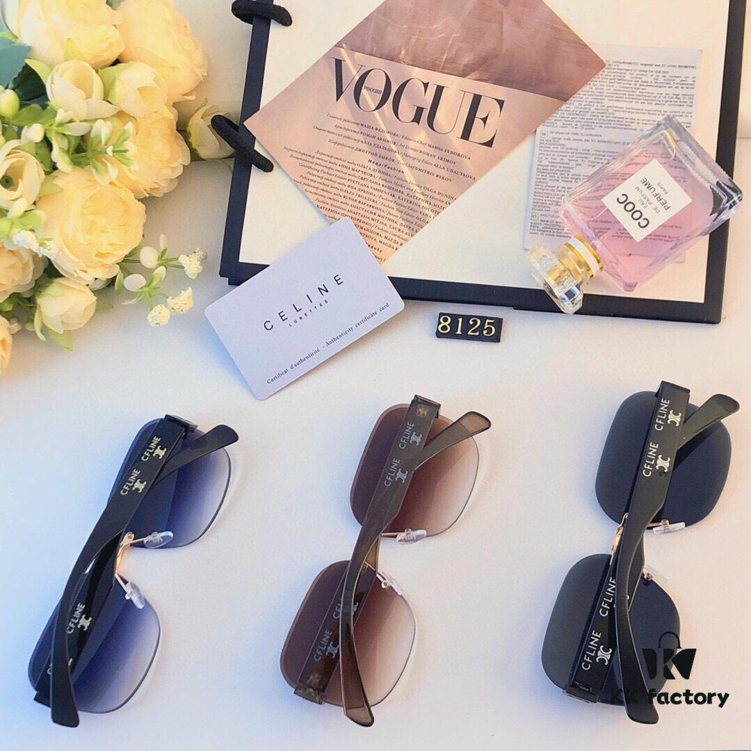 6931fb073a89a121ed54bc56 Celine Fashion New Frameless Cut-Out Sunglasses for Women, Oversized European and American Style, Stylish and Sophisticated Sun Glasses