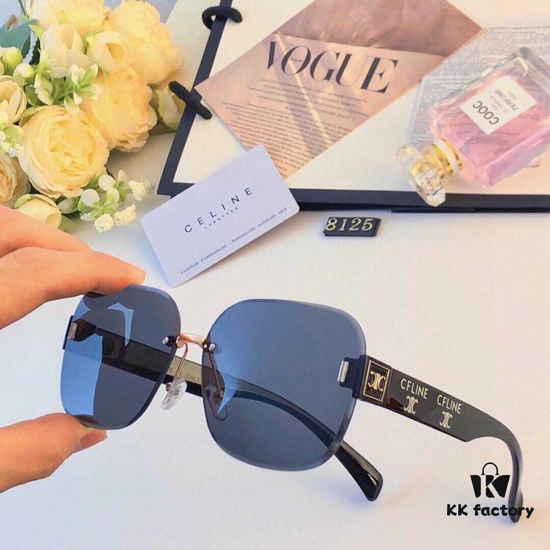 6931fb073a89a121ed54bc57 Celine Fashion New Frameless Cut-Out Sunglasses for Women, Oversized European and American Style, Stylish and Sophisticated Sun Glasses