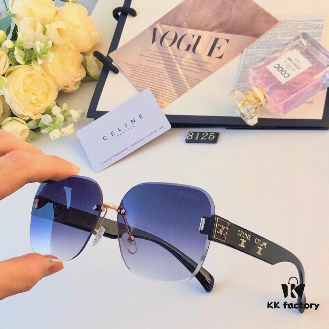 6931fb073a89a121ed54bc58 Celine Fashion New Frameless Cut-Out Sunglasses for Women, Oversized European and American Style, Stylish and Sophisticated Sun Glasses