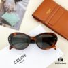 6931fb0c3a89a121ed54bc97 CELINE New Arrival Poster Style Simple and Versatile Sunglasses in Candy Colors, Oval Frame with Signature Logo Design, Fashionable and Everyday Wear, Popular on Xiaohongshu Among Influencers, Model: CL40193I, Size: 53-21-145