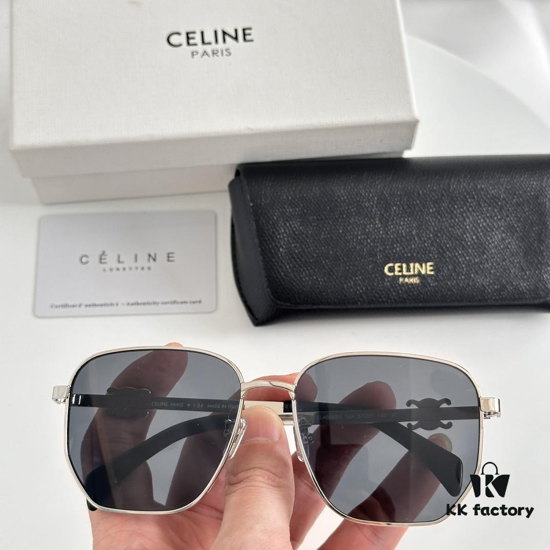 6931fb0c3a89a121ed54bc9e Celine Aviator Sunglasses CL40068U Size 57-21-140