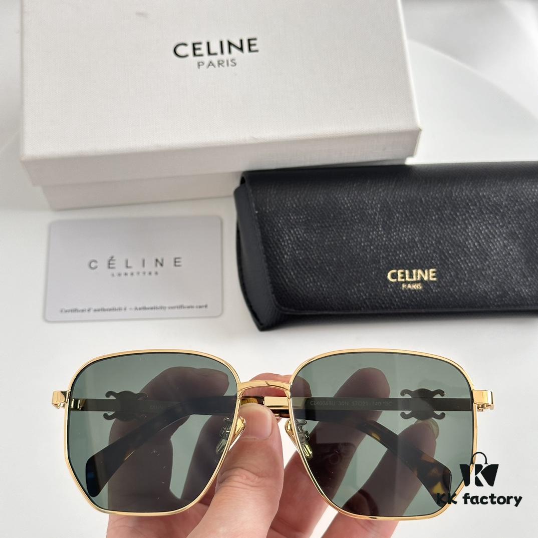 6931fb0c3a89a121ed54bca1 Celine Aviator Sunglasses CL40068U Size 57-21-140