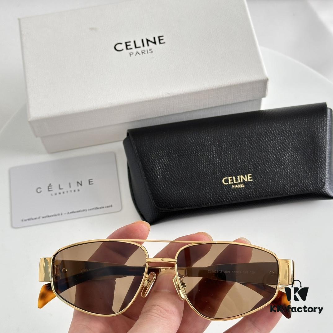 6931fb103a89a121ed54bcd1 Factory Direct Price with Internal Coating Carl Zeiss Logo CELINE CL40281U, Consistently Popular Style, European and American Fashion B, High Gloss, Strong Texture, Excellent Craftsmanship Sunglasses