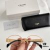 Factory Direct Price, Large Stock, Internally Coated, Laser Logo CELINE CL40235U Arc de Triomphe, Retro Small Round Frame with Logo