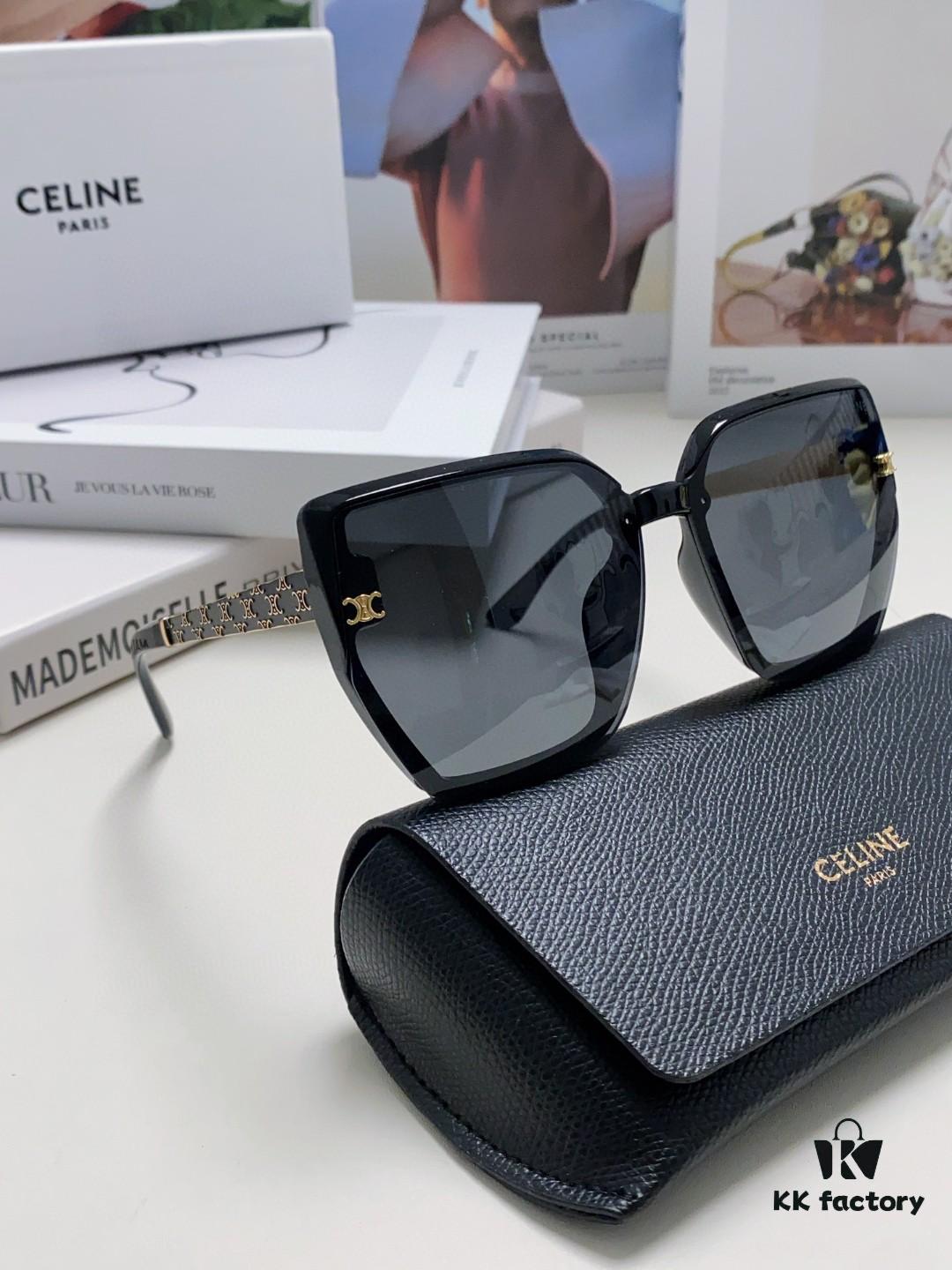 6931fb183a89a121ed54bd43 Celine 2024 New Arrival Luxury Elegant Oversized Square Frame Society Lady Sunglasses for Women, Trendy Round Face Flattering Sun Glasses