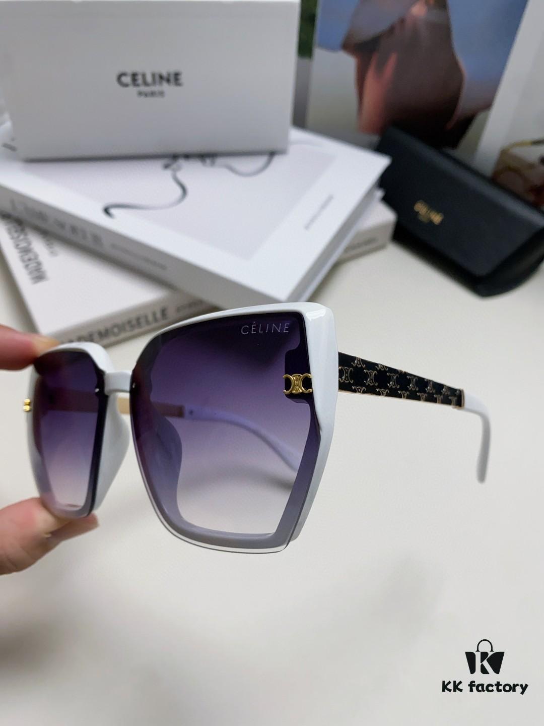 6931fb1a3a89a121ed54bd55 Celine 2024 New Arrival Luxury Elegant Large Square Frame Society Lady Sunglasses for Women, Trendy Oversized Round Face Sun Shades