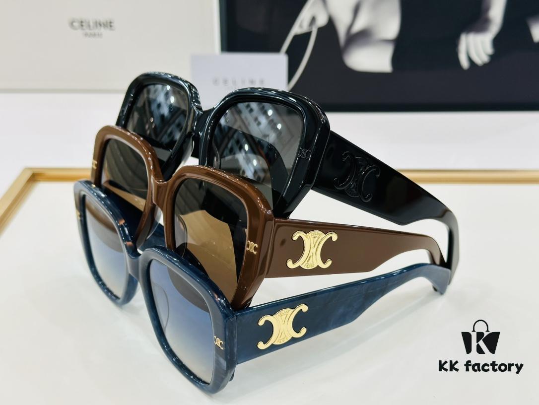 6931fb1d3a89a121ed54bd7b CELINE CE40322 Size: 55□21-145 Arch of Triumph Temple Sunglasses High-End Version Premium Quality Acetate Fashion Sunglasses