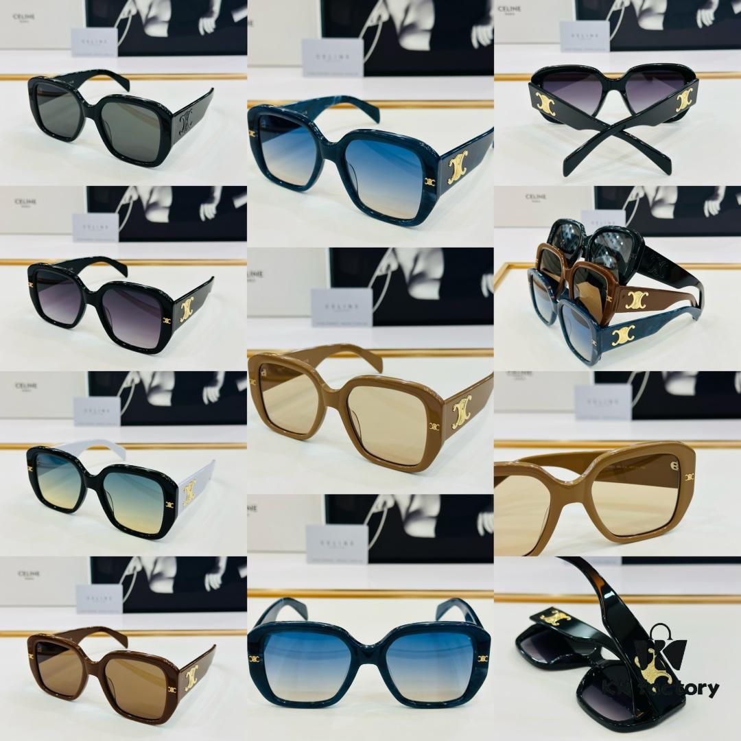 6931fb1d3a89a121ed54bd7d CELINE CE40322 Size: 55□21-145 Arch of Triumph Temple Sunglasses High-End Version Premium Quality Acetate Fashion Sunglasses