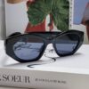 6931fb1f3a89a121ed54bd9f Celine Lisa Same Style Retro Triumph Arch Sunglasses for Women, New Trendy UV-Proof Slimming Luxury Sunglasses, Black and Silver Eyewear