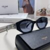 6931fb203a89a121ed54bda5 Celine Lisa Same Style Retro Triumph Arch Sunglasses for Women, New Trendy UV-Proof Slimming Luxury Sunglasses, Black and Silver Eyewear