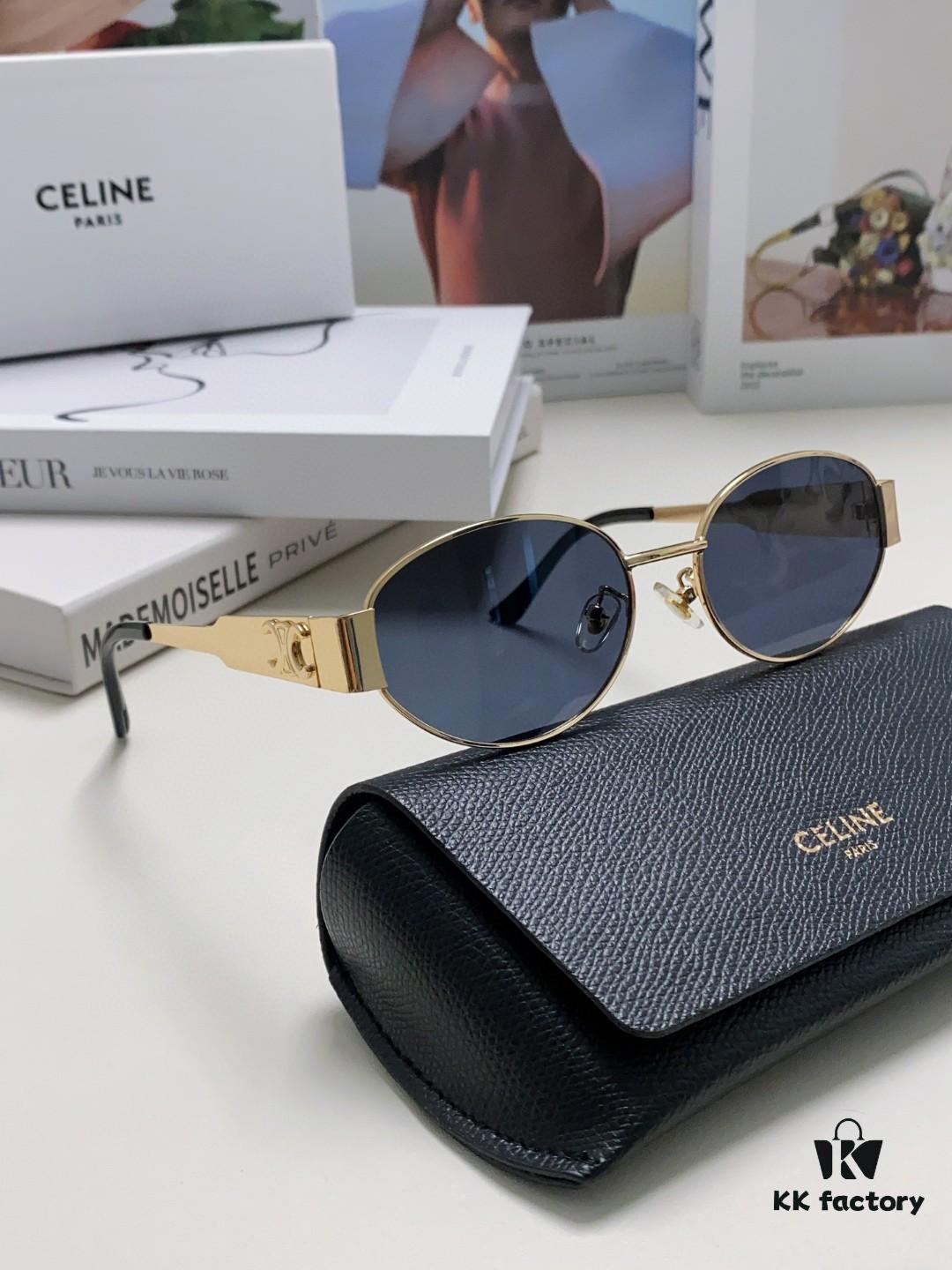 6931fb203a89a121ed54bdb1 Lisa's Same Celine Retro Round-frame Sunglasses, the 'Egg Superman' Style from CELINE, Also Known as the Arc de Triomphe Series, Has Been Extremely Popular and Hard to Get
