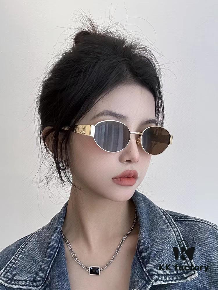6931fb213a89a121ed54bdb4 Lisa's Same Celine Retro Round Frame Sunglasses, the 'Egg Superman' Style, Known as the Arc de Triomphe Design, Always Popular and Hard to Get