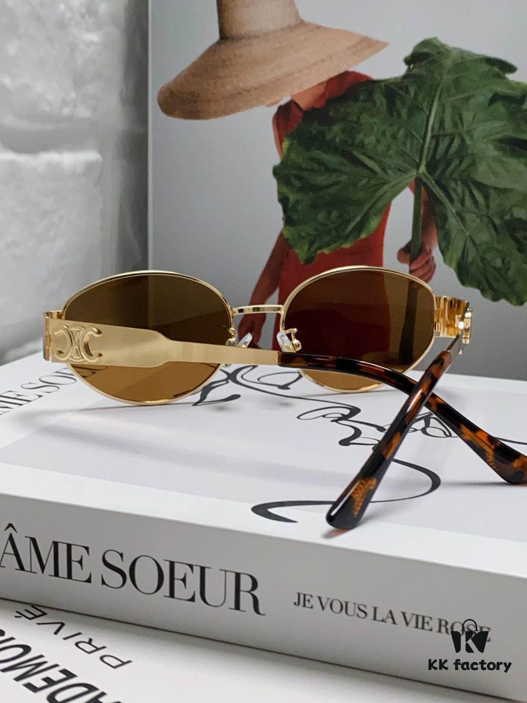 6931fb213a89a121ed54bdb7 Lisa's Same Celine Retro Round Frame Sunglasses, the 'Egg Superman' Style, Known as the Arc de Triomphe Design, Always Popular and Hard to Get