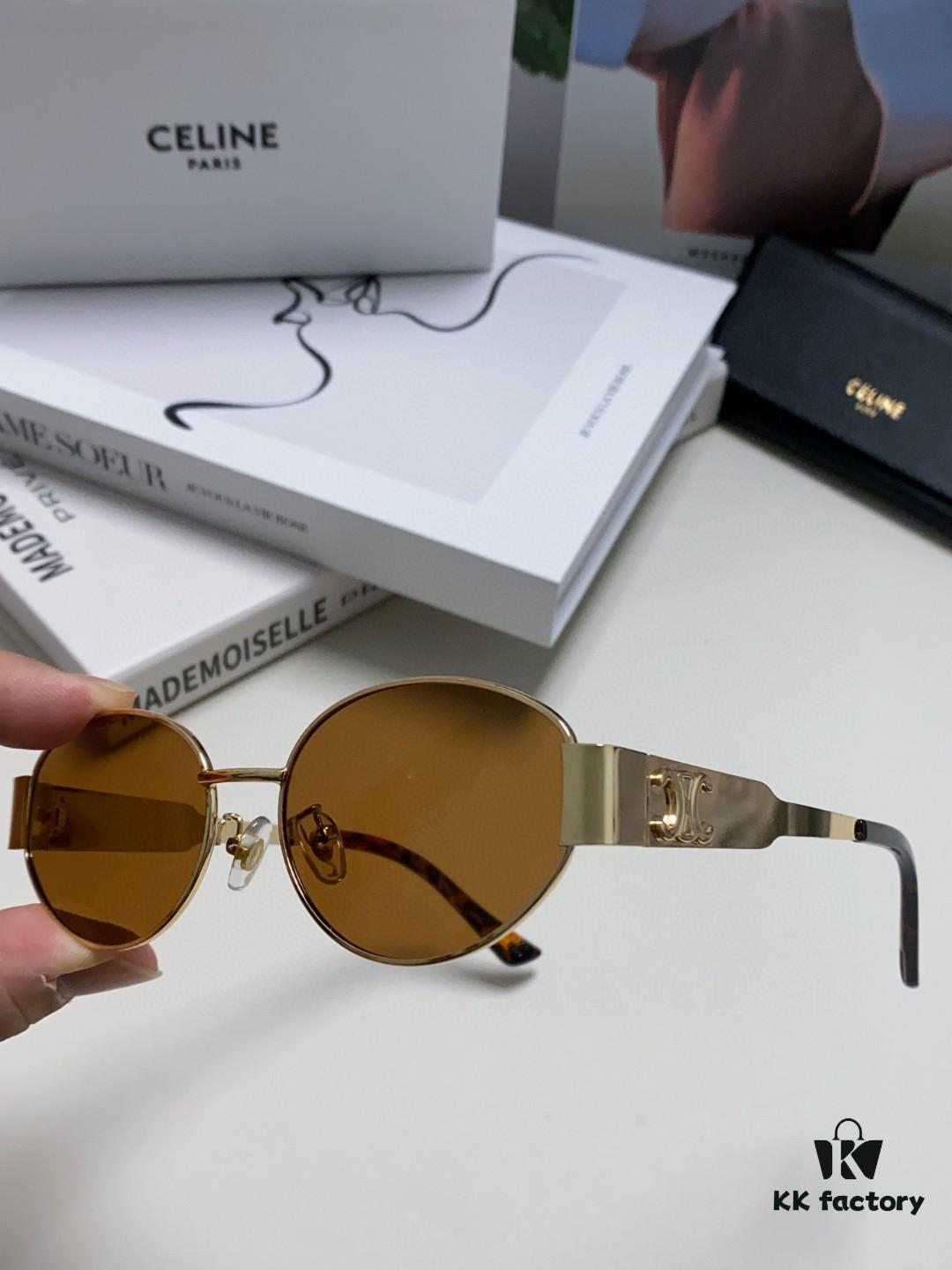 6931fb213a89a121ed54bdba Lisa's Same Celine Retro Round Frame Sunglasses, the 'Egg Superman' Style, Known as the Arc de Triomphe Design, Always Popular and Hard to Get