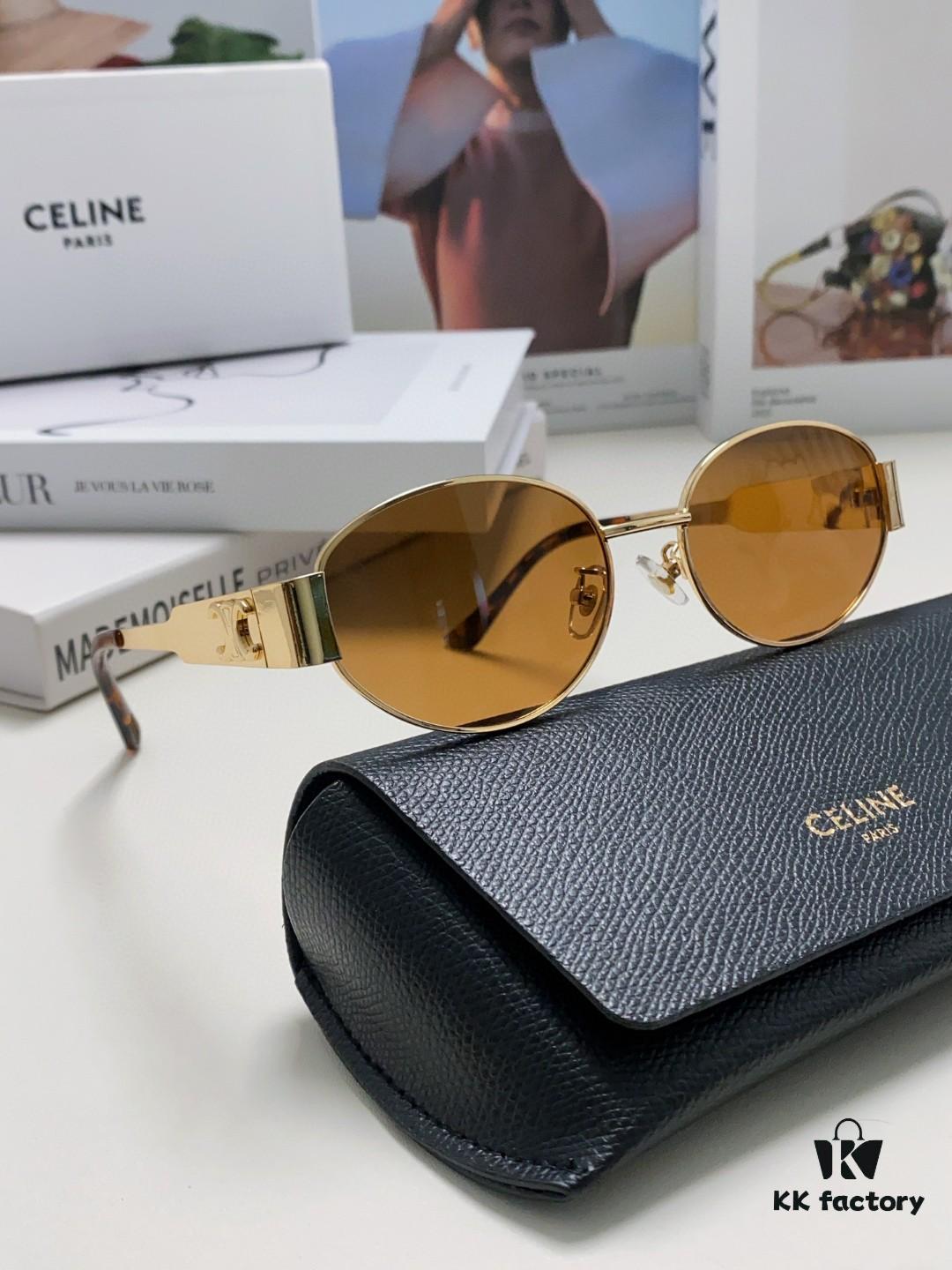 6931fb213a89a121ed54bdbc Lisa's Same Celine Retro Round Frame Sunglasses, the 'Egg Superman' Style, Known as the Arc de Triomphe Design, Always Popular and Hard to Get