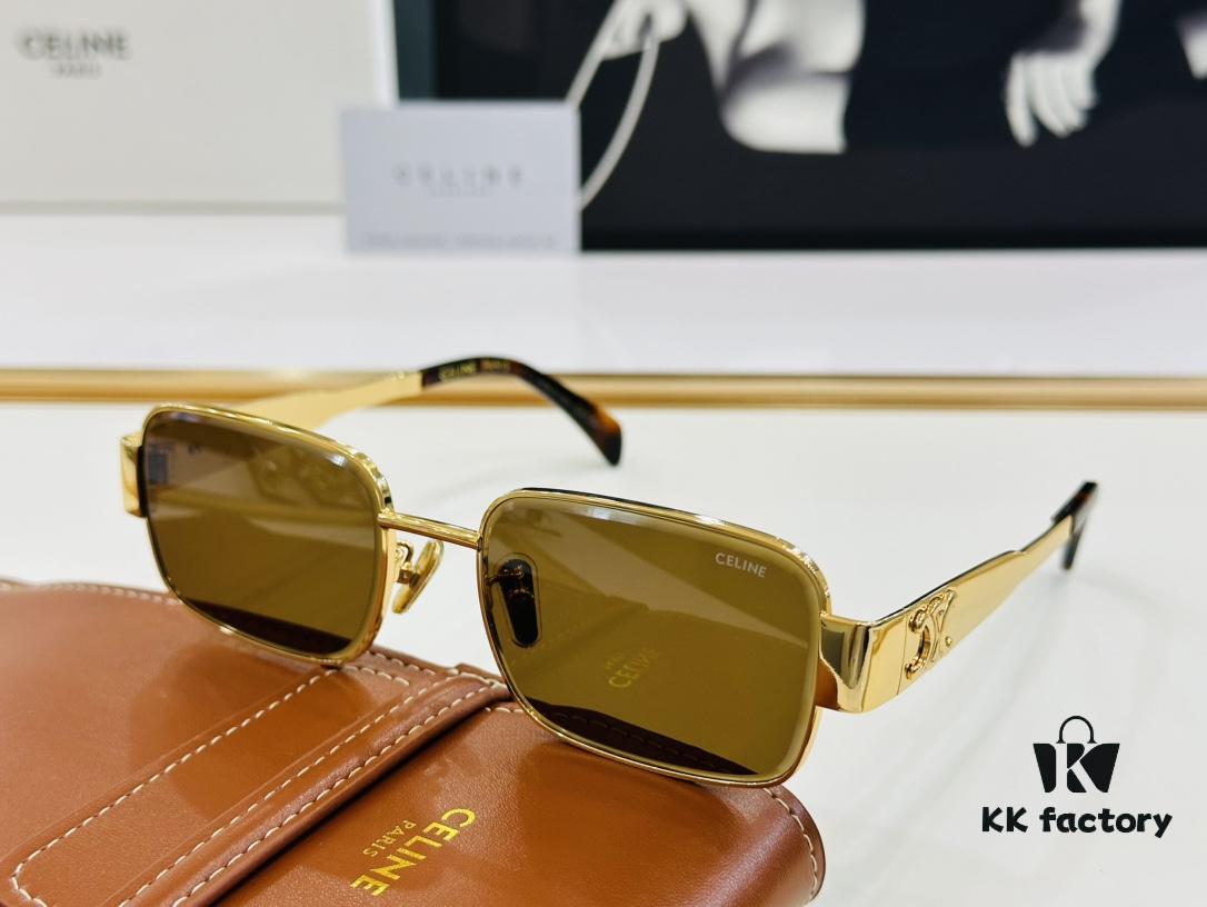CELINE CL42108U Size 56□18-145 Classic Best-Selling Unisex Sunglasses with Excellent Shine and Premium Texture, European-American Style, Superior Craftsmanship