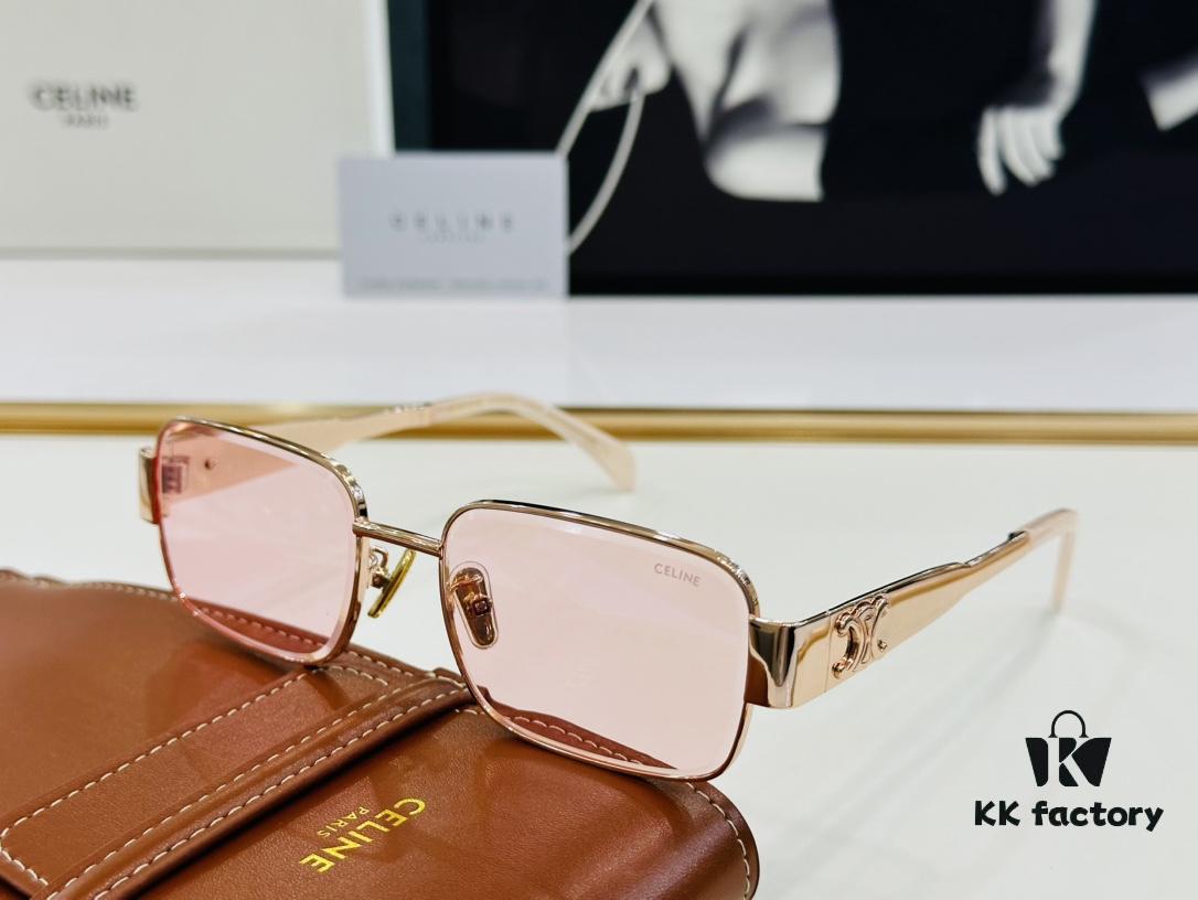 CELINE CL42108U Size 56□18-145 Classic Best-Selling Unisex Sunglasses with Excellent Shine and Premium Texture, European-American Style, Superior Craftsmanship