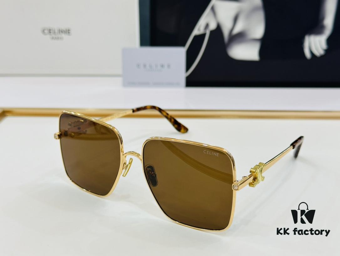CELINE CL42101U Sunglasses Size 60□17-143, Popular Unisex Style with Excellent Shine and Premium Texture, XL Craftsmanship