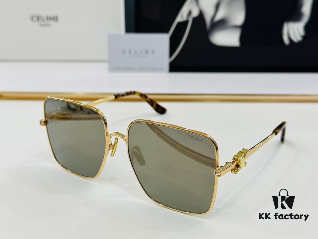 CELINE CL42101U Sunglasses Size 60□17-143, Popular Unisex Style with Excellent Shine and Premium Texture, XL Craftsmanship