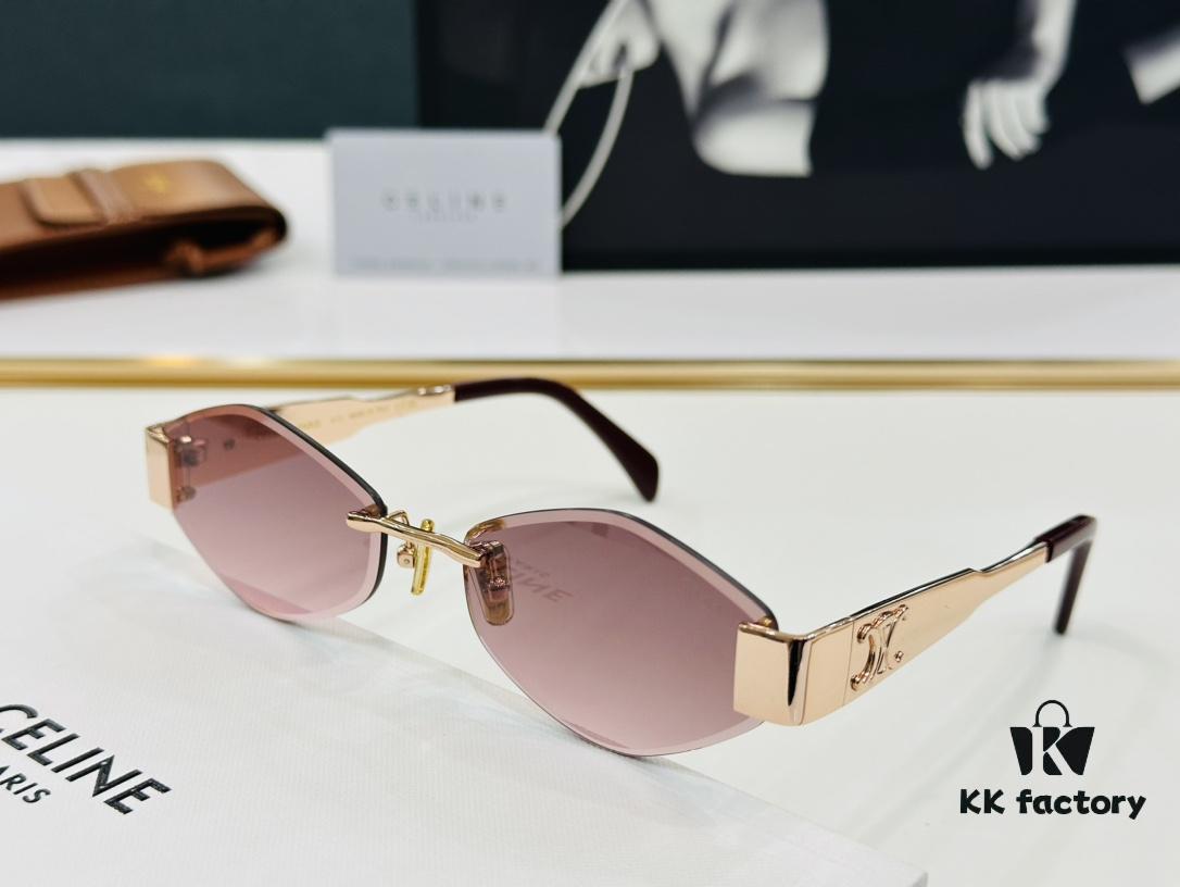 6931fb2a3a89a121ed54be30 CELINE CL42096U Sunglasses, Size: 57□17-145, Popular European and American Style, Excellent Gloss and Texture, XL Craftsmanship