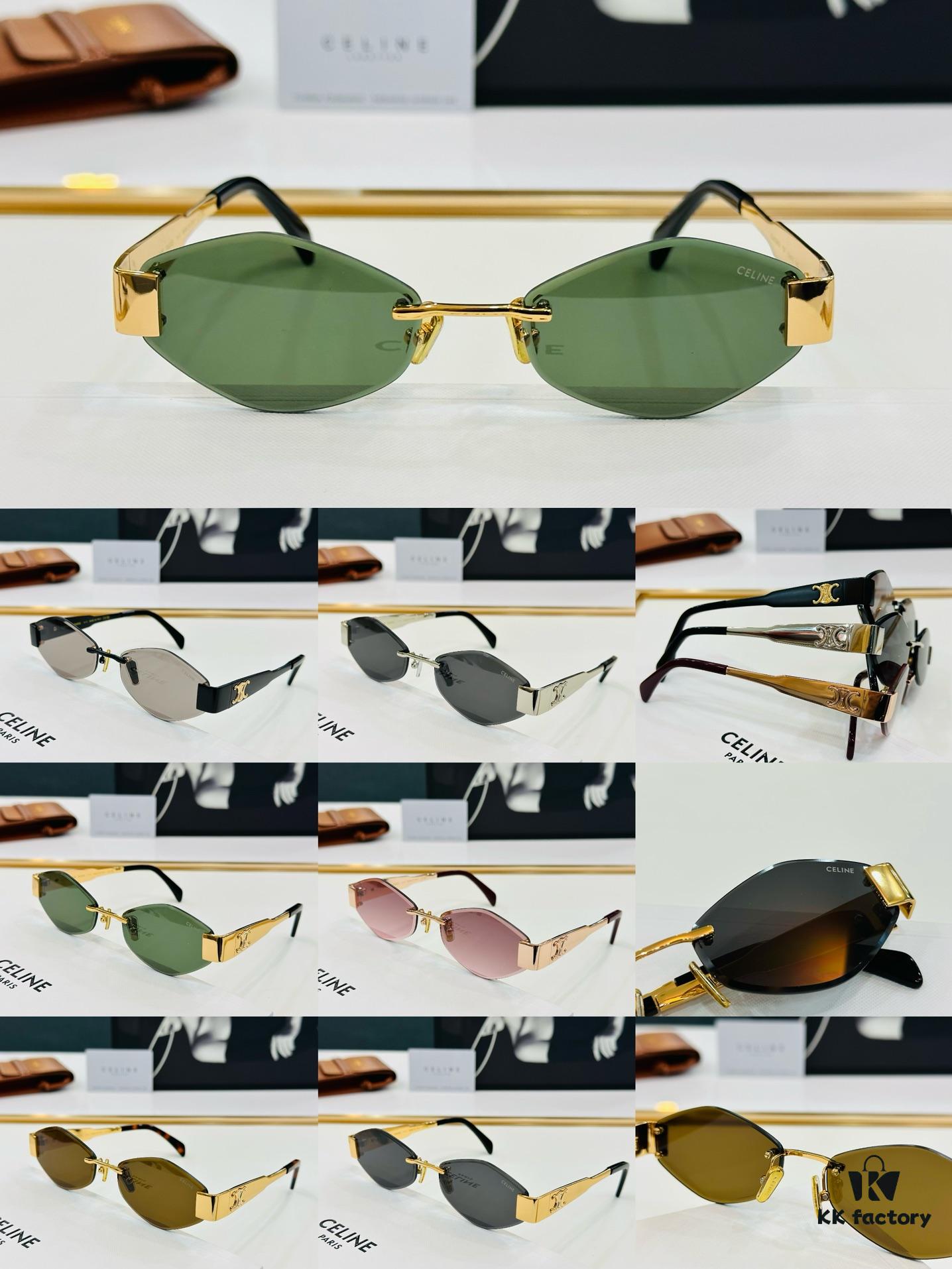 6931fb2a3a89a121ed54be36 CELINE CL42096U Sunglasses, Size: 57□17-145, Popular European and American Style, Excellent Gloss and Texture, XL Craftsmanship