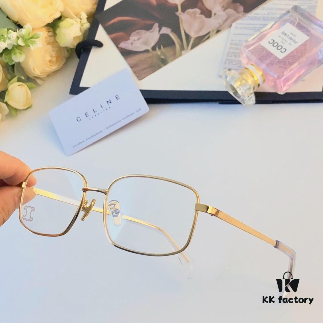 6931fb2e3a89a121ed54be5e Celine Square Metal Sunglasses Korean Vintage Style Trendy Sun Glasses Influencer Same Style Shades