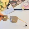6931fb2e3a89a121ed54be5f Celine Square Metal Sunglasses Korean Vintage Style Trendy Sun Glasses Influencer Same Style Shades