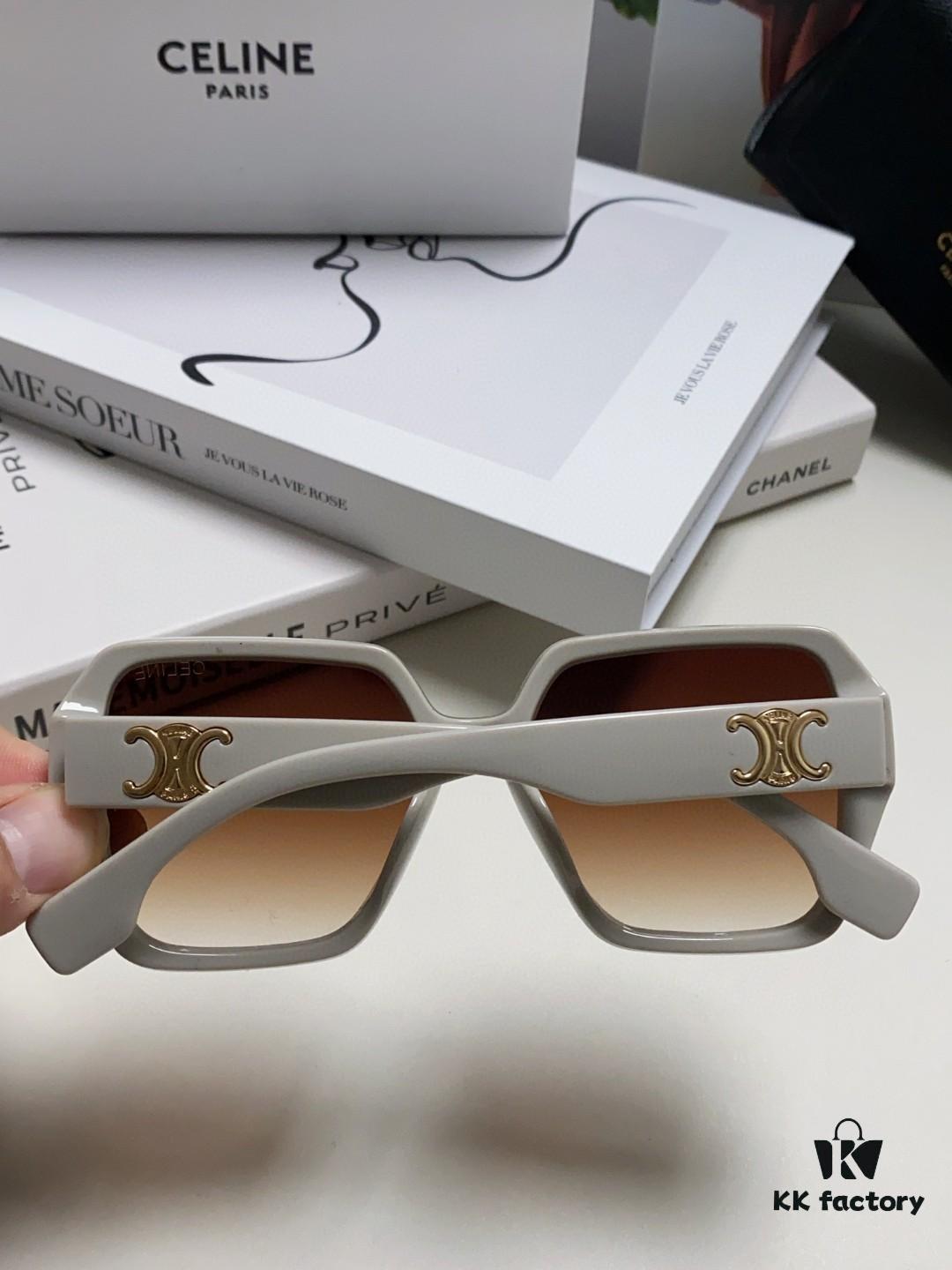 6931fb313a89a121ed54be88 Celine 2024 New Arrival European and American Style Square Oversized Arch-Shaped Sunglasses for Women, UV Protection Sun Glasses for Large Faces, Fashionable Outdoor Shades