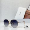 6931fb333a89a121ed54bea1 CELINE Official Website Model Polygonal Metal Sunglasses with Inlaid Craft Temple Design