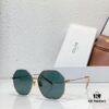 6931fb333a89a121ed54bea3 CELINE Official Website Model Polygonal Metal Sunglasses with Inlaid Craft Temple Design
