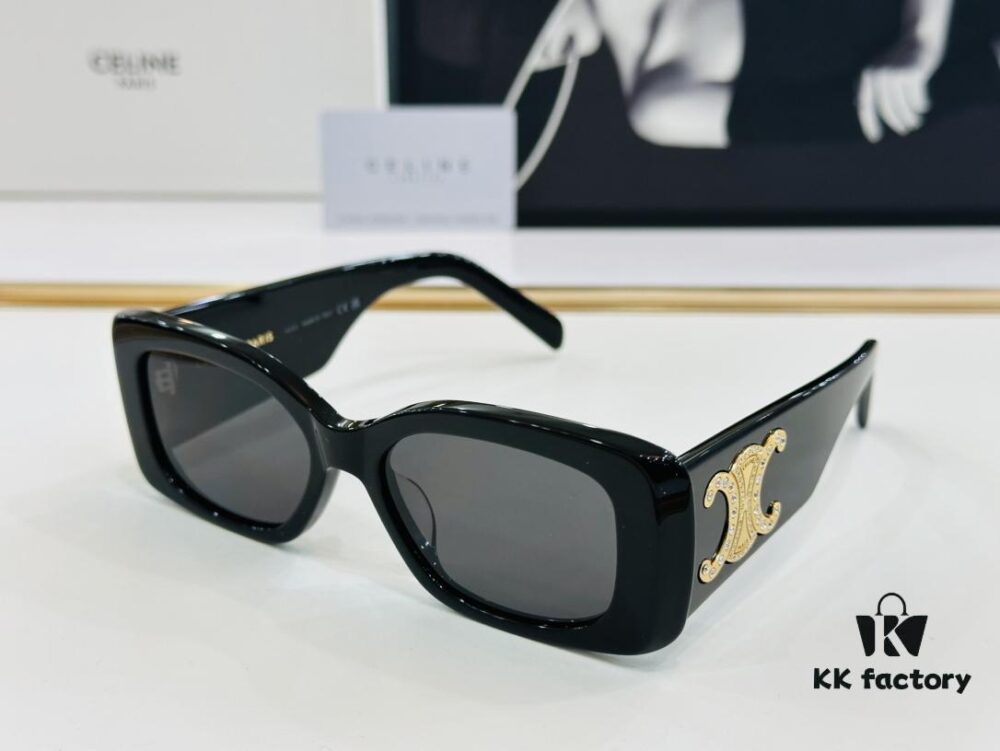 6931fb353a89a121ed54bebc CELINE CL40288 Avant-Garde Temple Sunglasses Size: 53□17-145 High-Quality Acetate Fashion Sunglasses